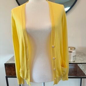 Ann Taylor Sunny Yellow Cardigan